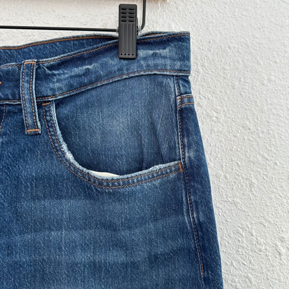 Hudson High-Rise Barrel Leg Jeans Womens 30 Blue Kusama Wash Denim Luxury Casual - Picture 4 of 10